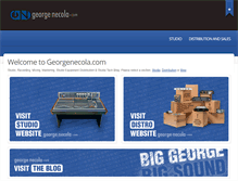 Tablet Screenshot of georgenecola.com